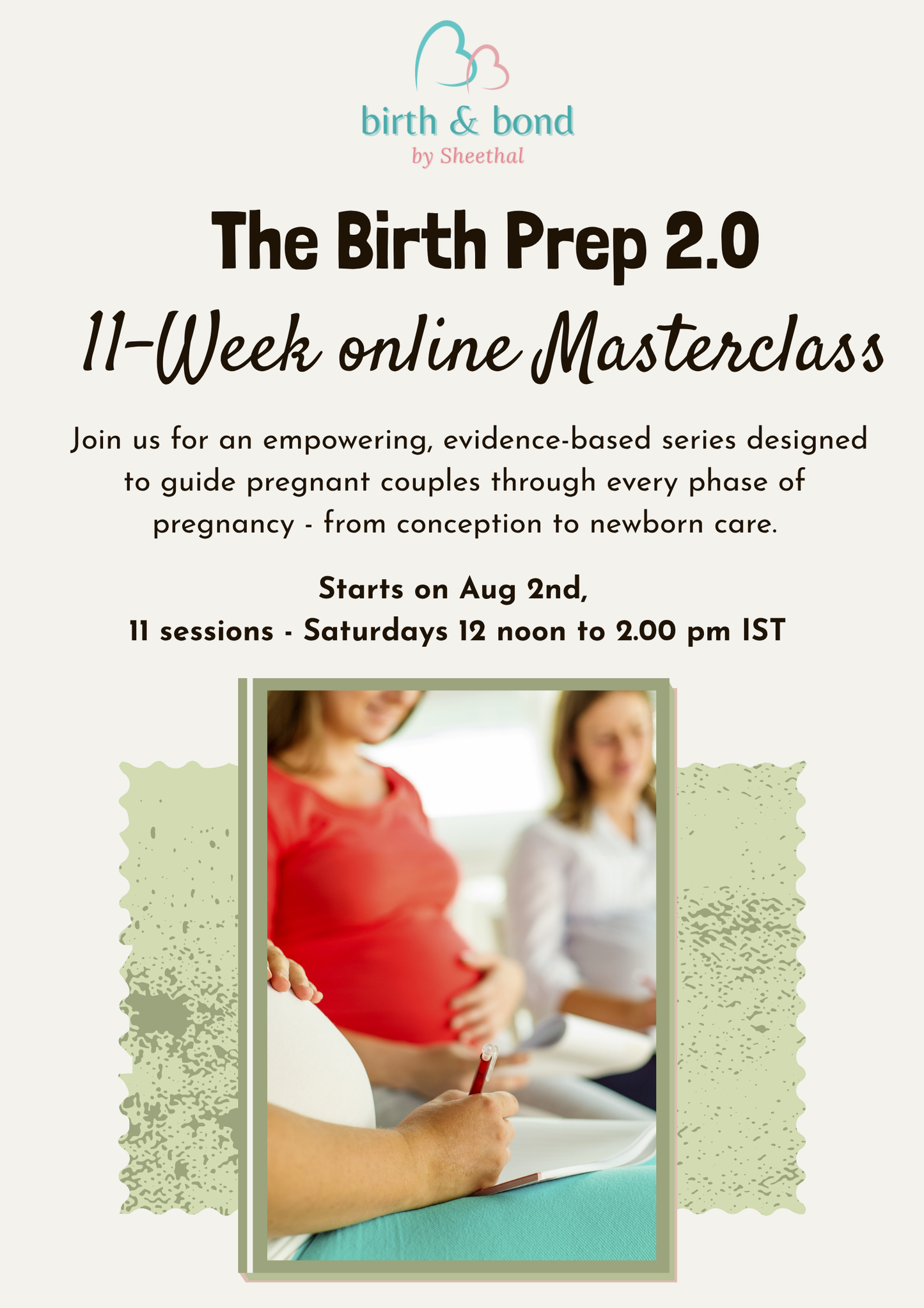 The Birth Prep : 11 Week online Masterclass