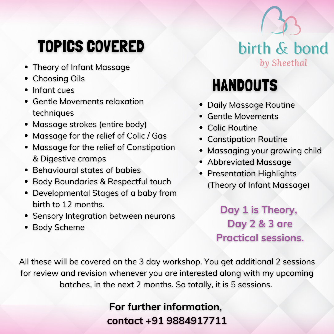 Infant Massage Workshop